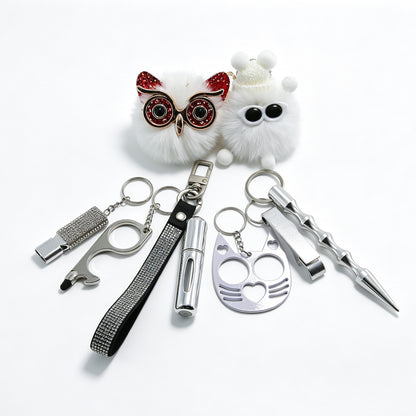 Ins Little Coal Ball Self-defense Keychain - image 6