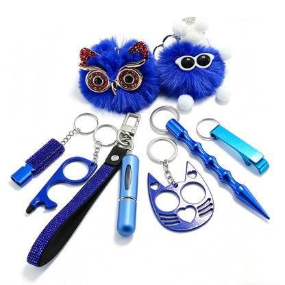 Ins Little Coal Ball Self-defense Keychain - image 11