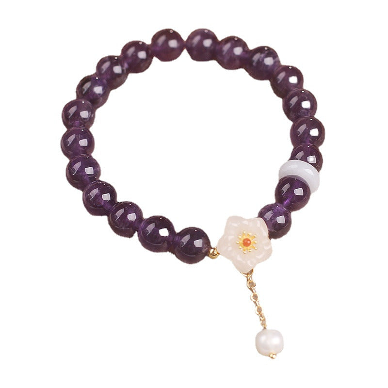 Ethnic Style Natural Garnet Crystal Bracelet - image 5
