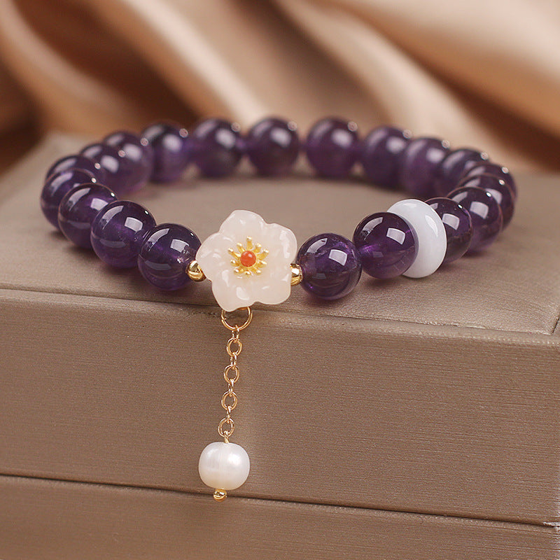 Ethnic Style Natural Garnet Crystal Bracelet - image 7