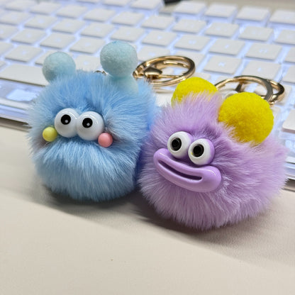 Cute Cartoon Plush Keychains, Made Of Soft And Fluffy Materials, Featuring Various Adorable Designs,  Home Dec - image 6