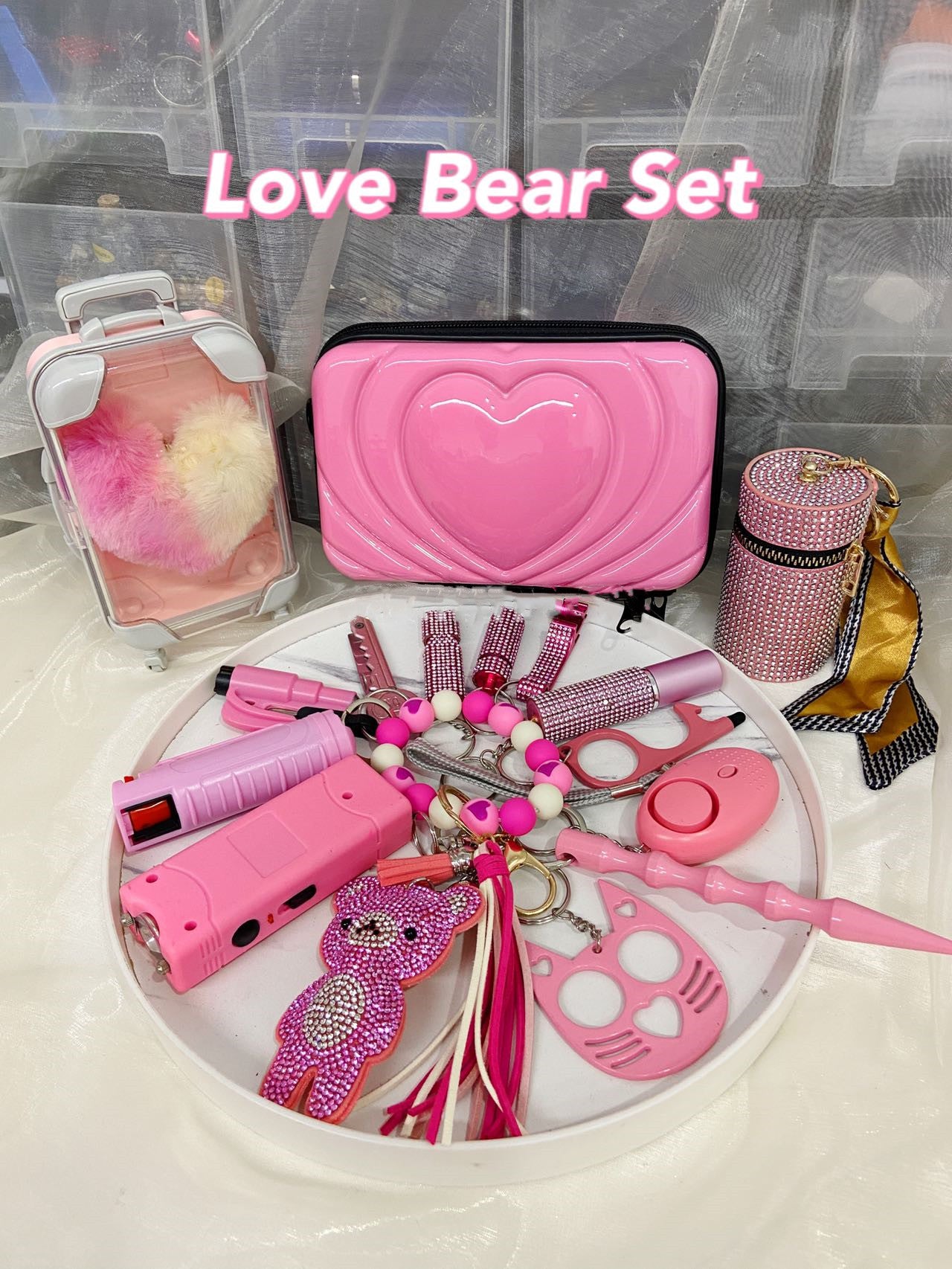 Love Bear Self Defence Keychain Set - image 3