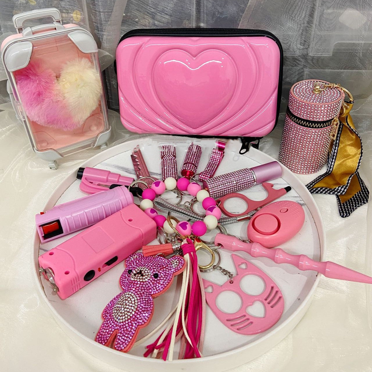 Love Bear Self Defence Keychain Set