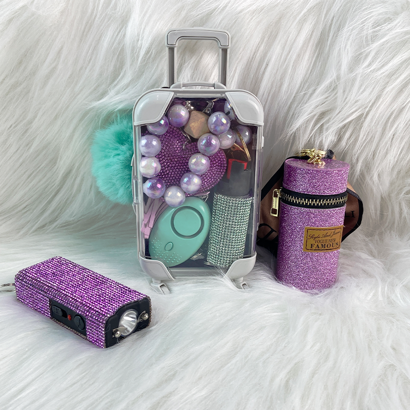16-Piece Teal and Purple Keychain Set - image 2