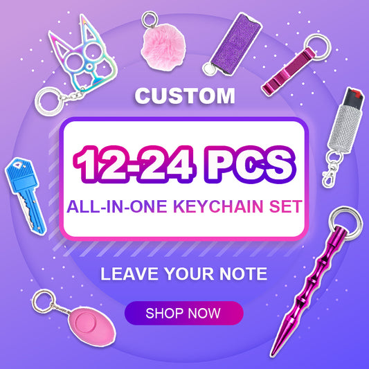 Custom 12–24 Piece All-in-One Keychain Set