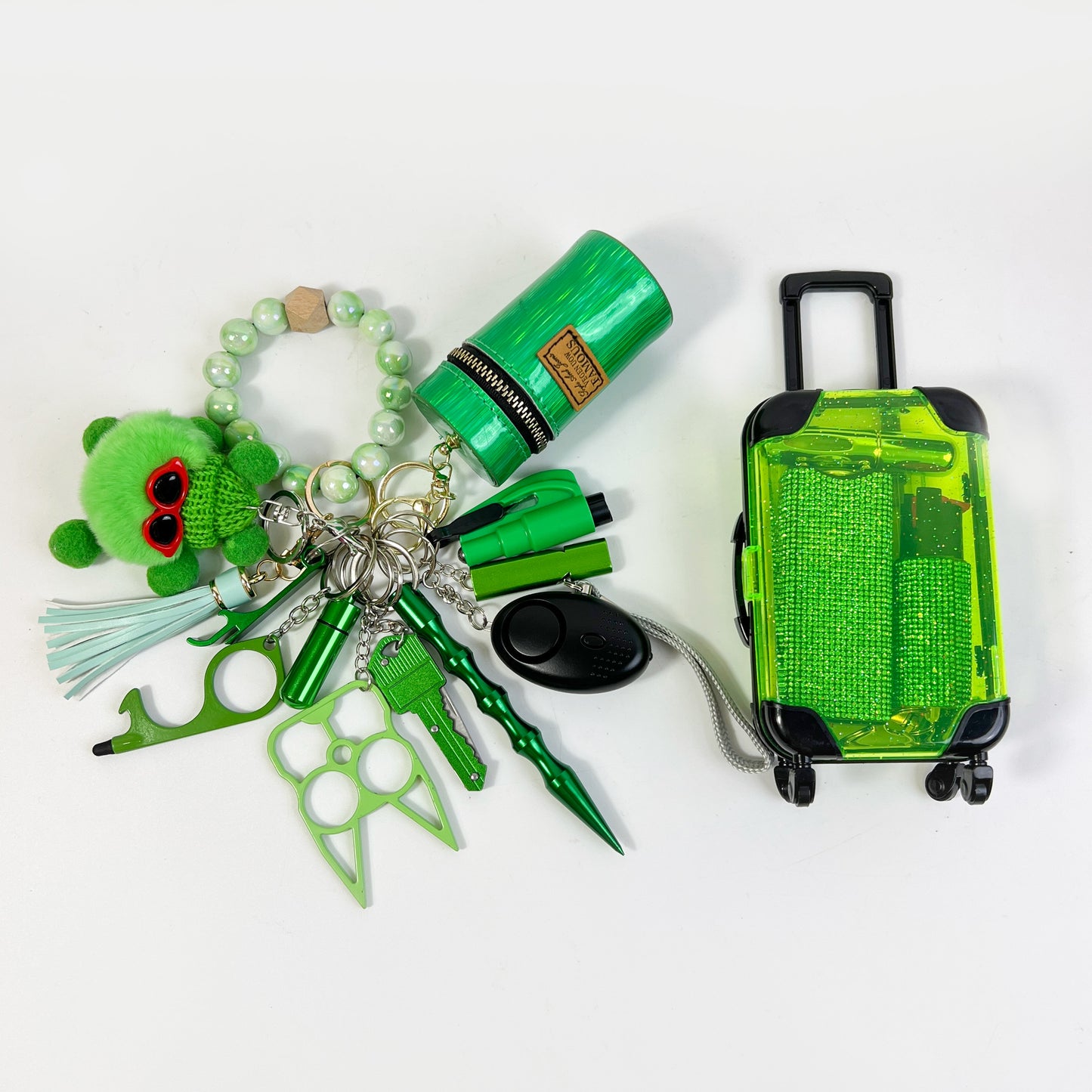 16-Piece Green Keychain Set - image 4