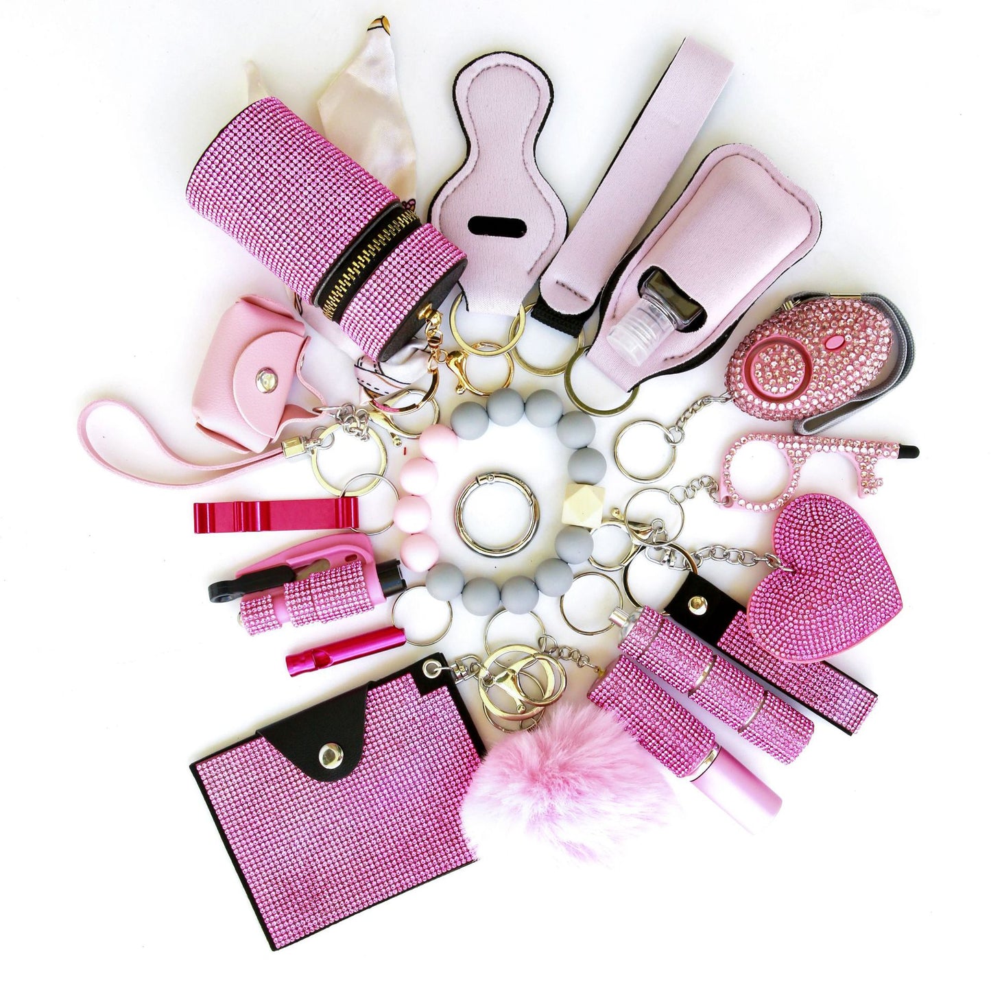 19-Piece Multifunctional Safety Defense Keychain Set - image 3