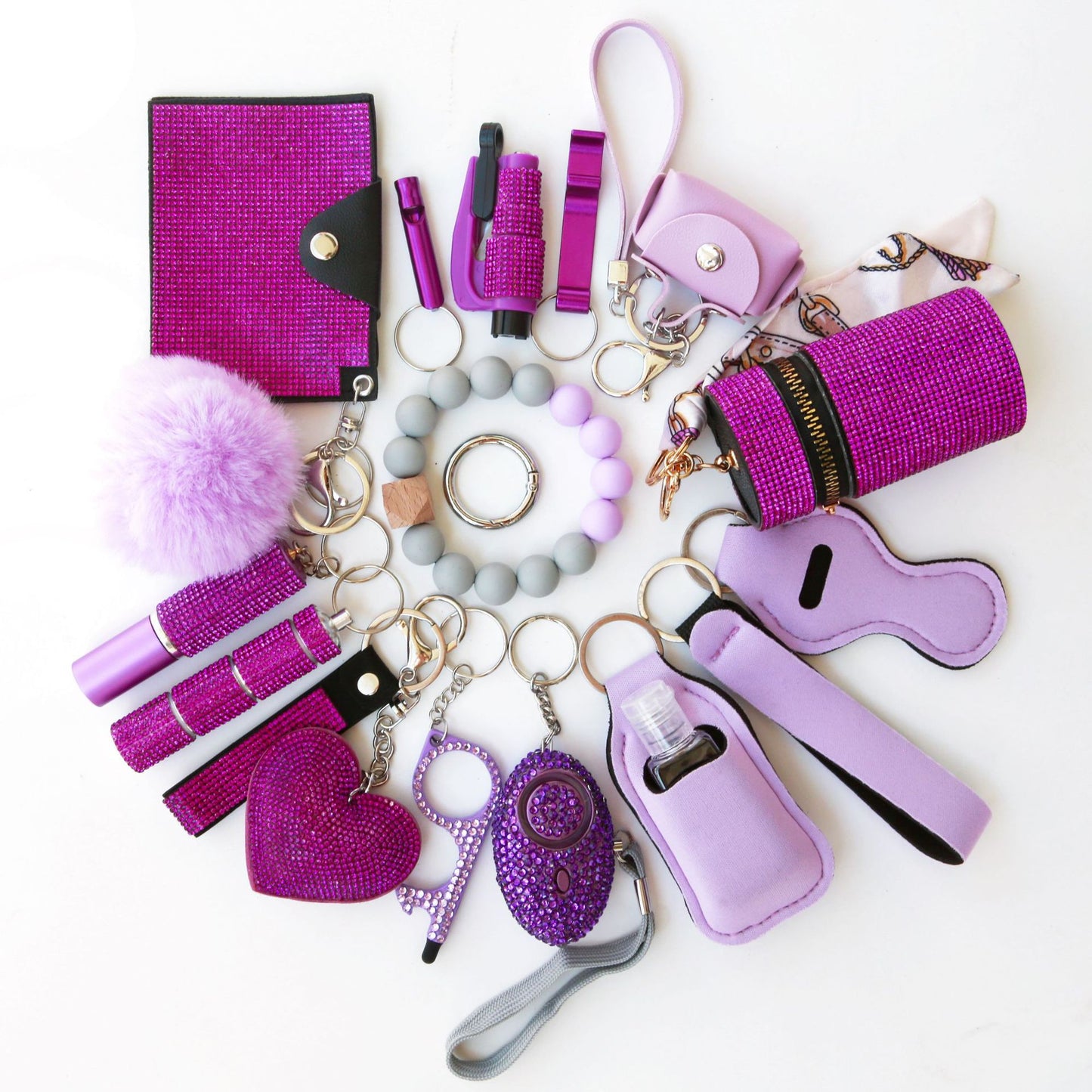 19-Piece Multifunctional Safety Defense Keychain Set - image 2