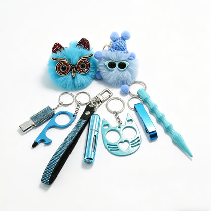 Ins Little Coal Ball Self-defense Keychain - image 10