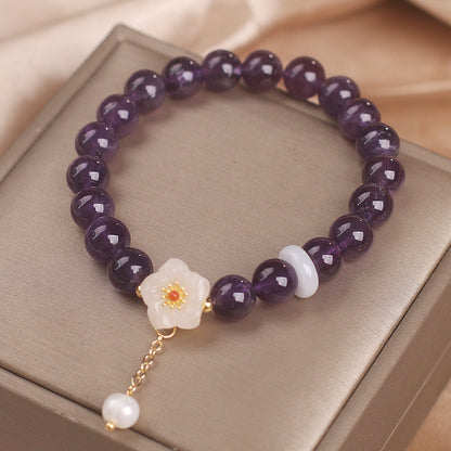 Ethnic Style Natural Garnet Crystal Bracelet - image 4