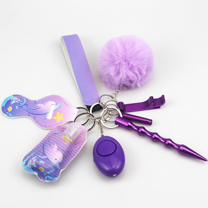 Fashion Cartoon Keychain Anti-wolf Alarm 9 Sets - image 8
