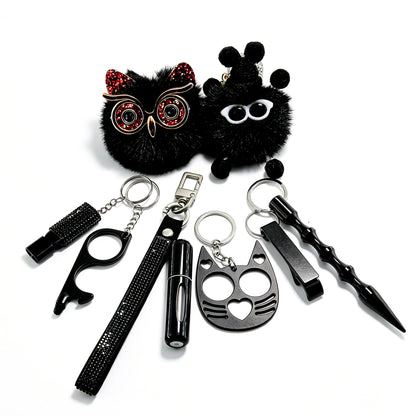Ins Little Coal Ball Self-defense Keychain - image 7