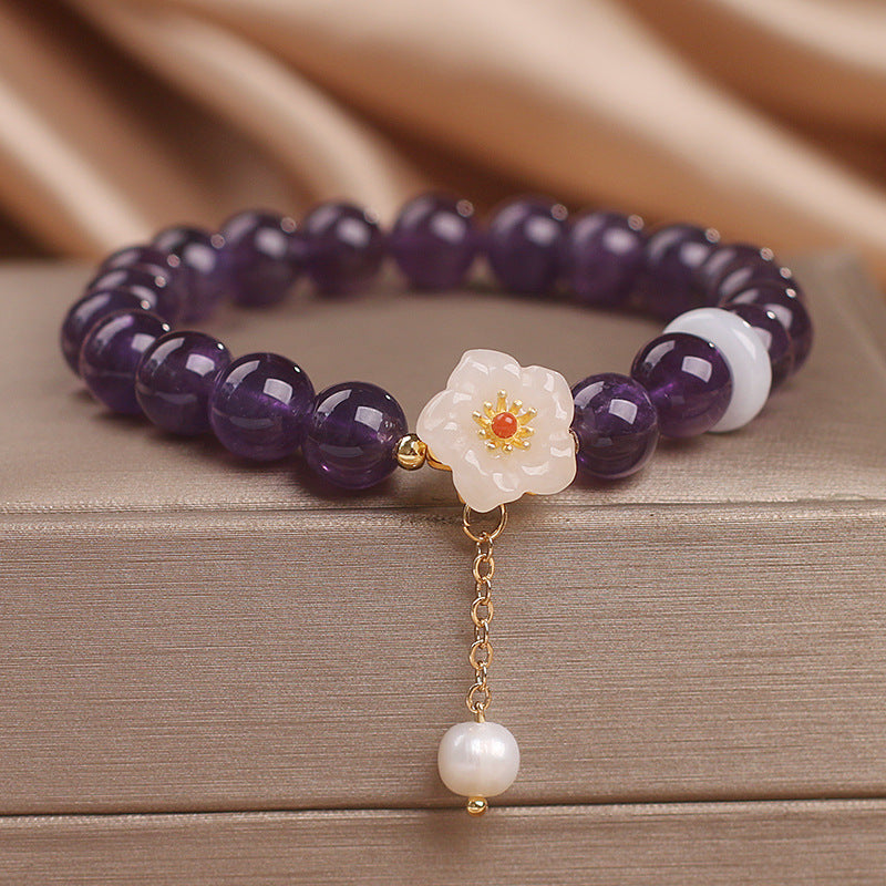 Ethnic Style Natural Garnet Crystal Bracelet - image 6