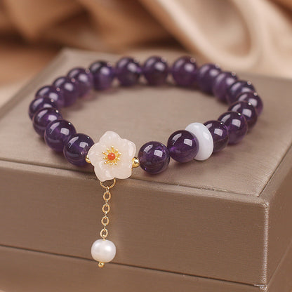 Ethnic Style Natural Garnet Crystal Bracelet - image 2