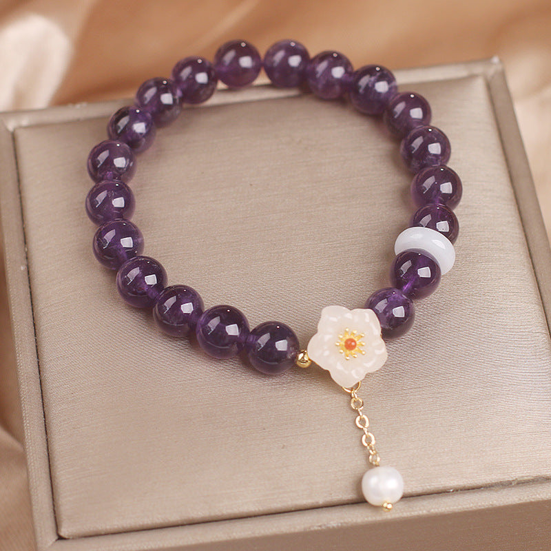 Ethnic Style Natural Garnet Crystal Bracelet - image 3