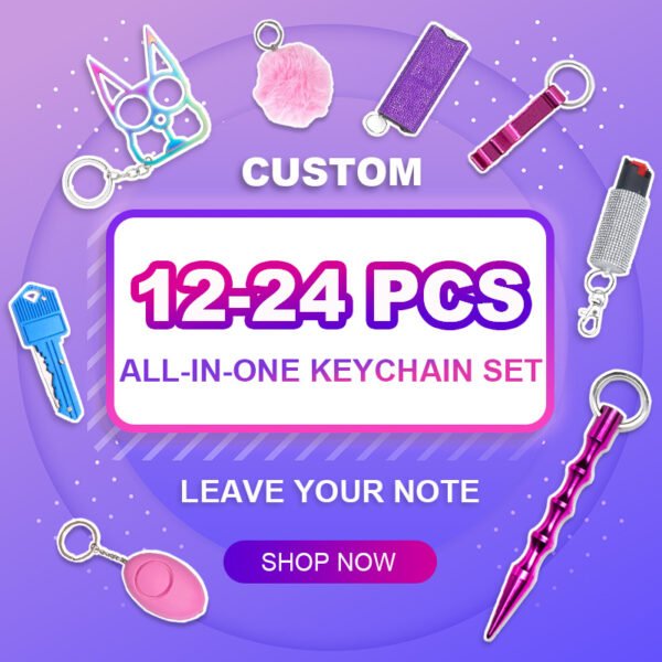 Custom 12-24 PCS All-in-one Keychain Set