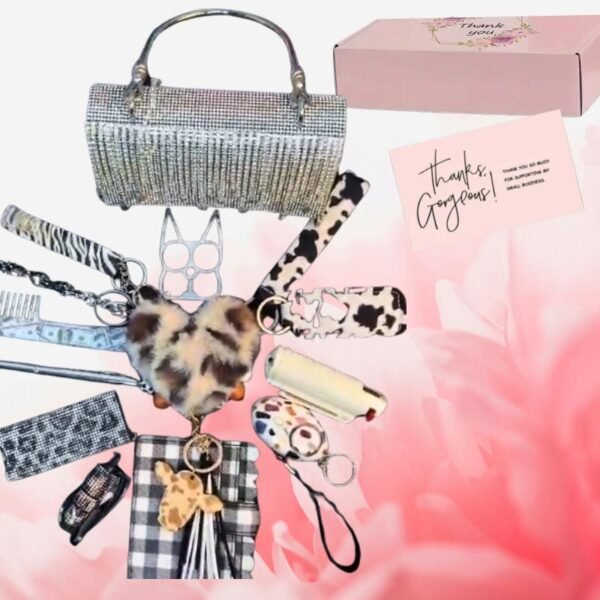 Luxury Rhinestone Bag With Gift Box Safety Set